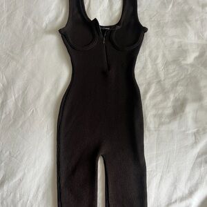 Fashion Nova Brown One Piece